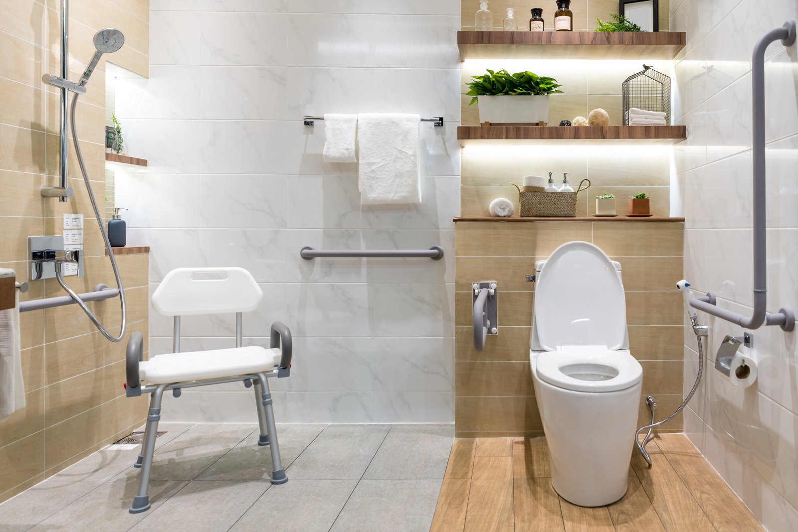 Aménagements de salle de bain PMR au Bouscat (33)